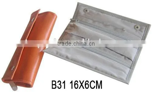 Custom Satin Jewelry Roll Gift Bag for Travel Manufactures China B29