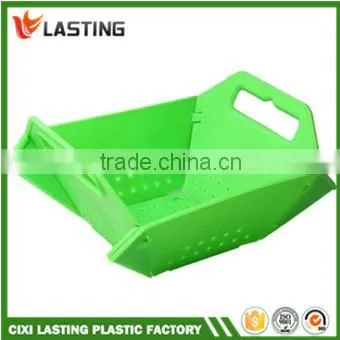 Multi-function Plastic Folding Basket Fruit and Vegetable Basket Raining Basket