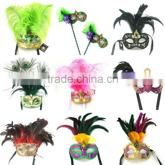 Feather Half Face Eye Masks Manufacturer