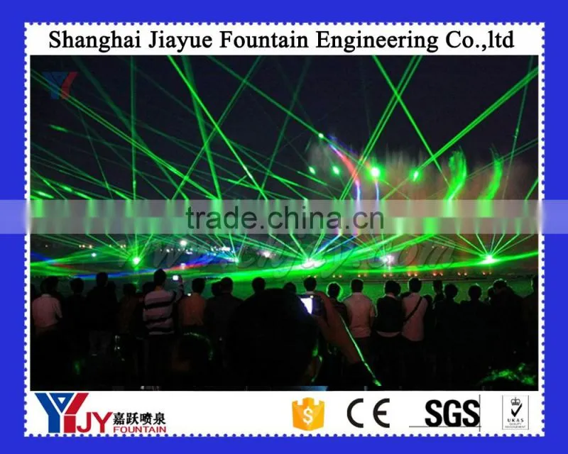 Water curtain laser