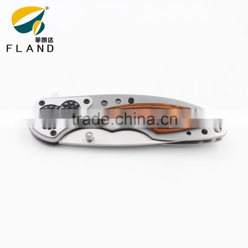 yangjiang factory supply Gear Desgin bearing knife pivot stainless steel titanium hunting knife