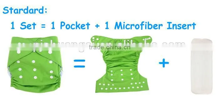 AnAnBaby Free Shipping Solid Color Breathable AIO Diapers