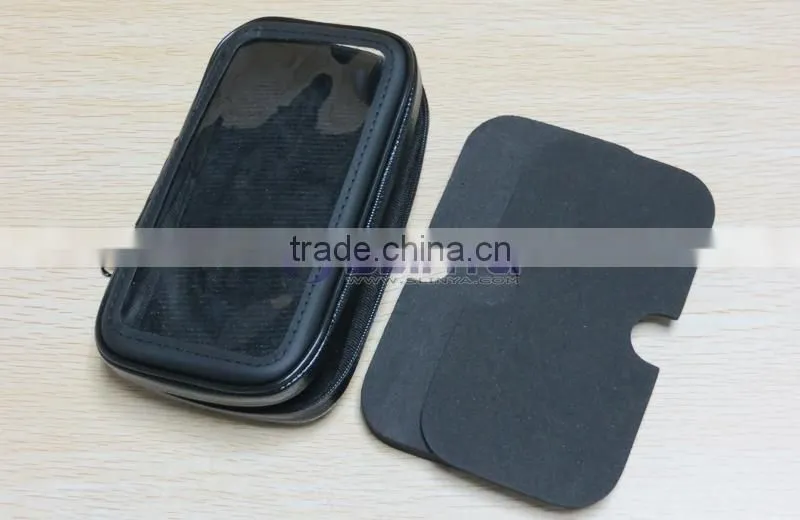 Waterproof Rotating Bicycle Motor Bike Handle Bar Pouch Holder Case For Mobile Phone