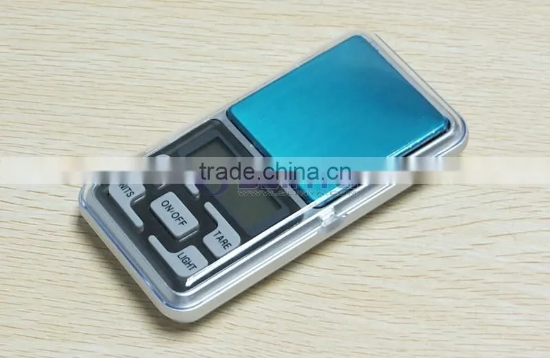 MH-500 Scale 500g/0.1g High Precision Blue LCD Pocket Weighing Scale