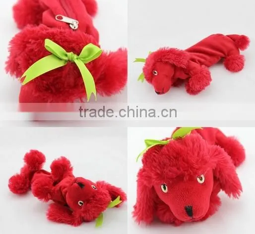 plush toy pencil case/ animal shape pencil case/ cute pencil case