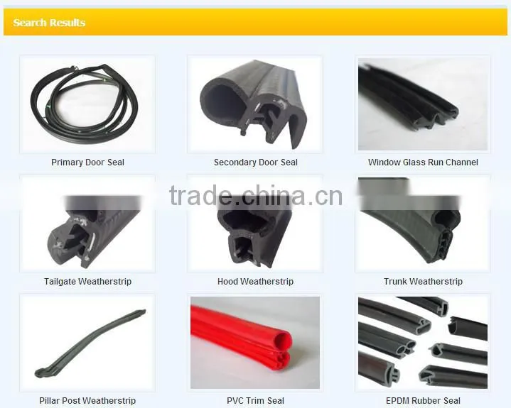 Automotive rubber&plastic Edge Trim