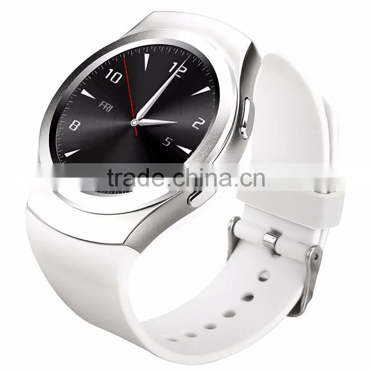 GSM smart watch phone G3 with round panel/touch display/heart rate/round watch phone
