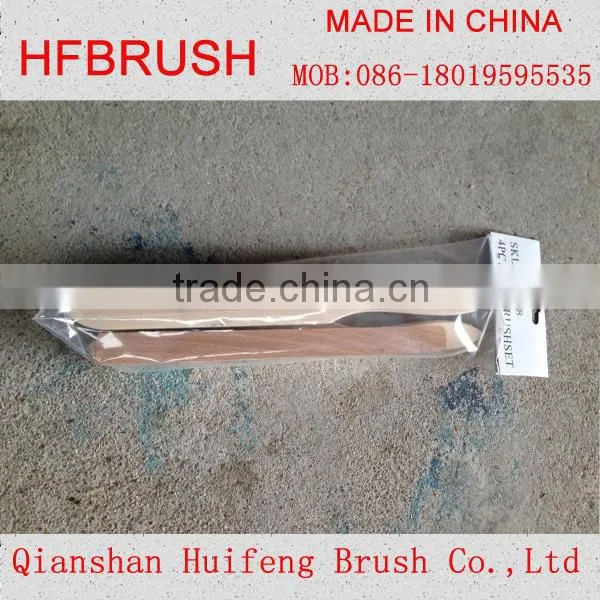 Wooden wire cleaning brush