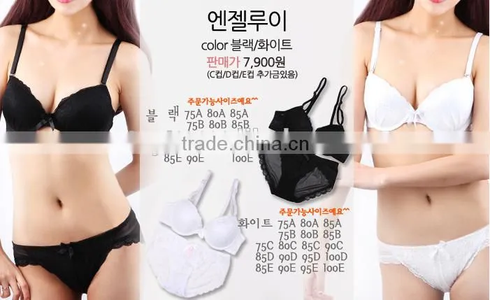 hot sell sexy girl lace push up bra&brief sets underwear/lingerie/intimate