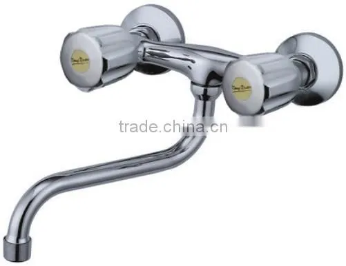 Wall mount stainless steel tube faucet