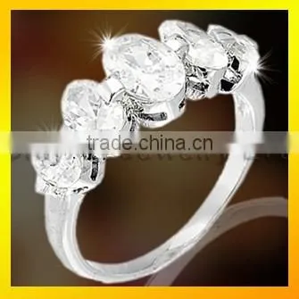 Wholesale fashion silver ring jewelry top quality women jewelry set