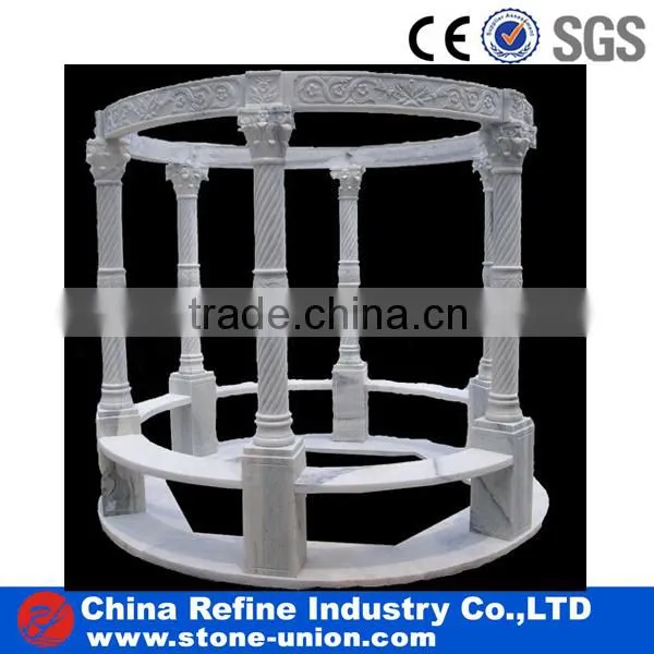Carved Natural stone Marble Gazebos