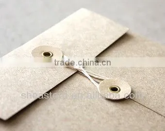 Customed Button String Envelope
