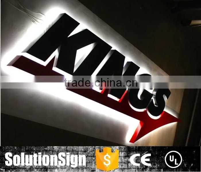 outdoor luminous billboard led sign light up led acrylic letters