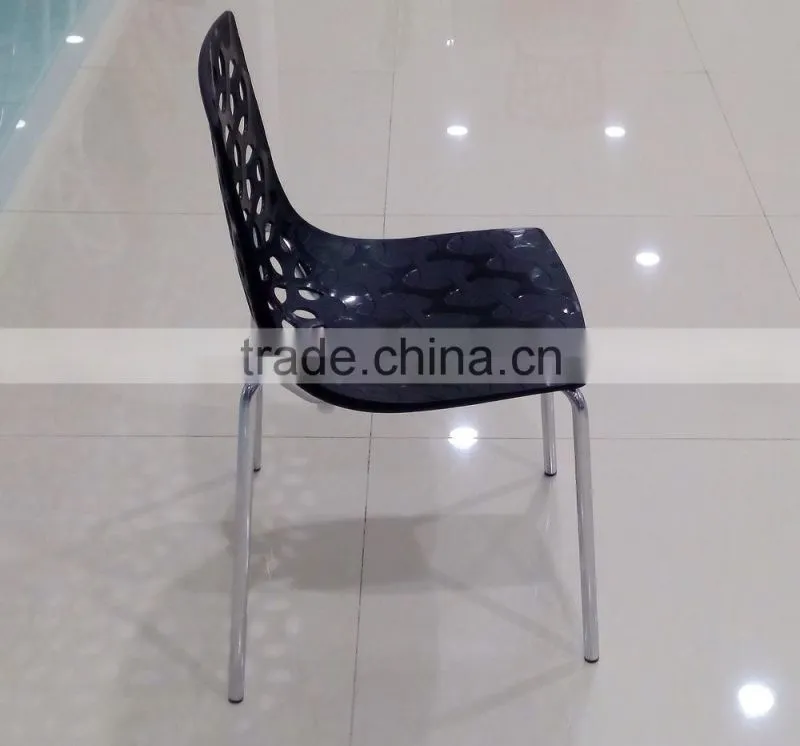 High quality wholesale modern popular design PP plastic BUBBLE CHAIR with chromed metal base