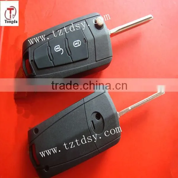 TOngda 2013. hot sale key shell. 3 button remote key case for hyundai