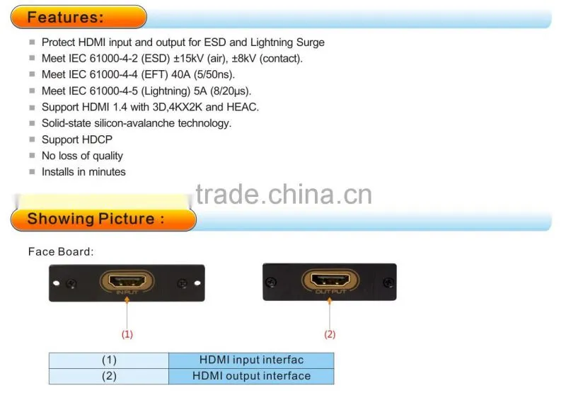 Hdmi Protector For Esd And Lightning Surge