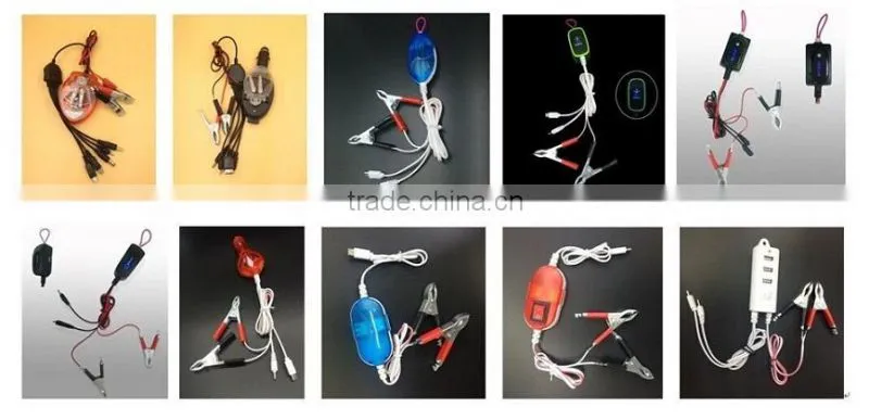 wholesale battery ship clip charger for phone battery ship clip charger with usb