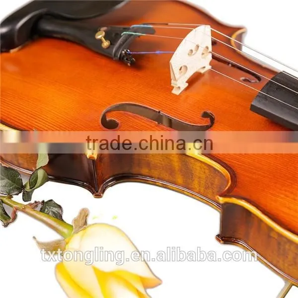 Grade Matt violin yellow flamed violin for student grading TL003-2B