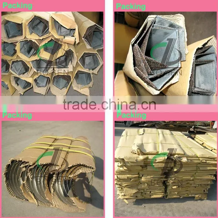Antique chinese magnesium oxide stone-coated metal roof tile