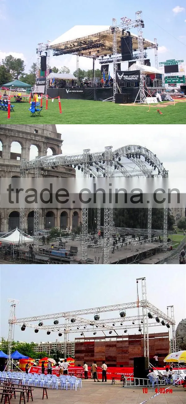 4 pillar 40 by 30ft stage aluminum deco truss