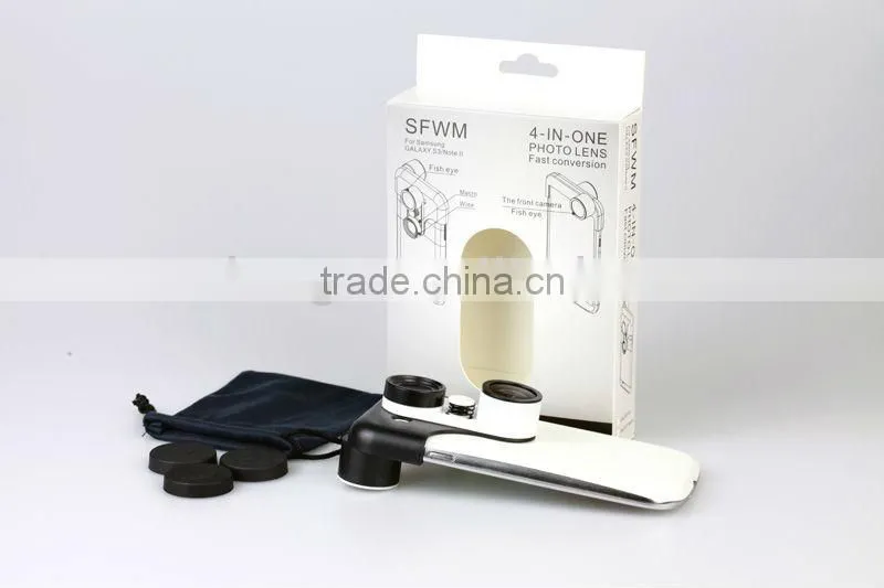 4 in 1 Camera Lens For Samsung Galaxy S3 i9300, Note2 N7100