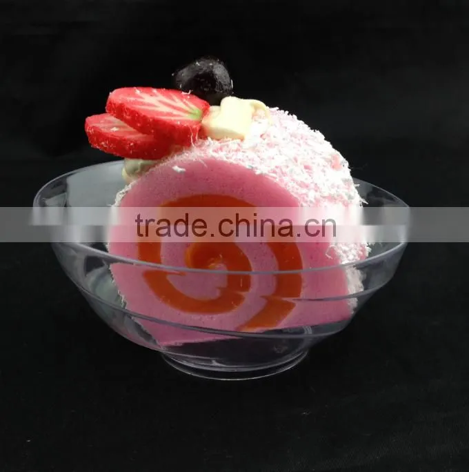 hot selling popular plastic crystal glass sugar 7 oz bowl