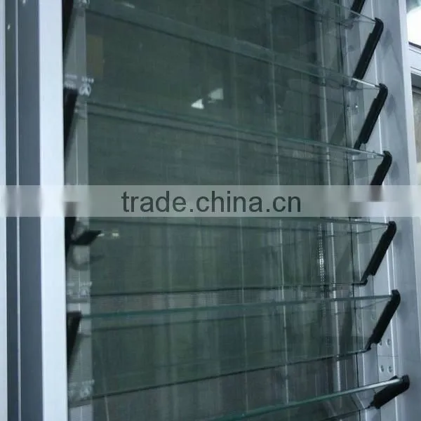 aluminium frame horizontal glass shutter window