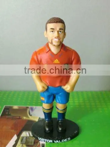 cheap football star pop football player/plastic anime action figure