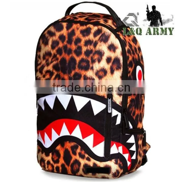 Leopard Backpack Sublimation Backpack Laptop Backpack
