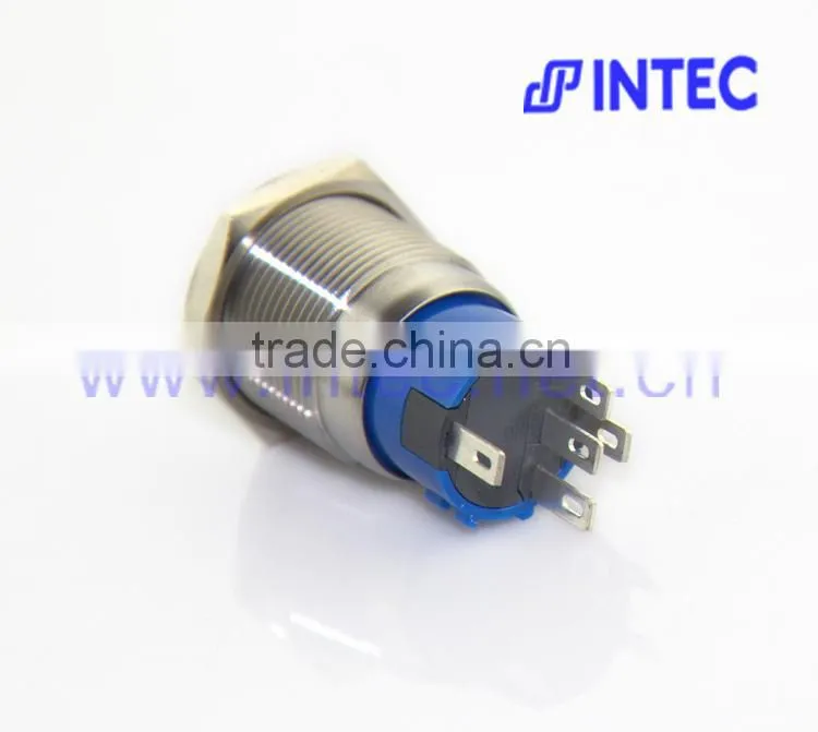 19mm metal switch, LED and latch switch, with the power light symbol switch