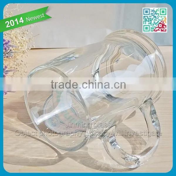 Ottakringer Drum Shape Glass Beer Mug Polished Heavy Tumbler