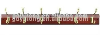 Wooden board hook coat rack