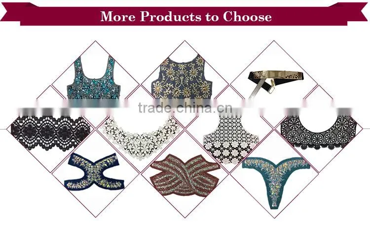 Alibaba Gold Supplier Beaded Patch For Garment