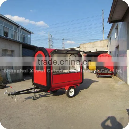 2013 Best-Selling Mobile Hot Dog Chips Sausage Food Snack Cart Trailer with Towbar XR-FC220 B