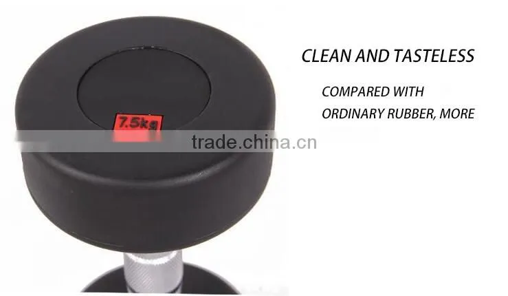 Crossfit New design Gym Basic Equipment Rubber Coated Hex Dumbbell
