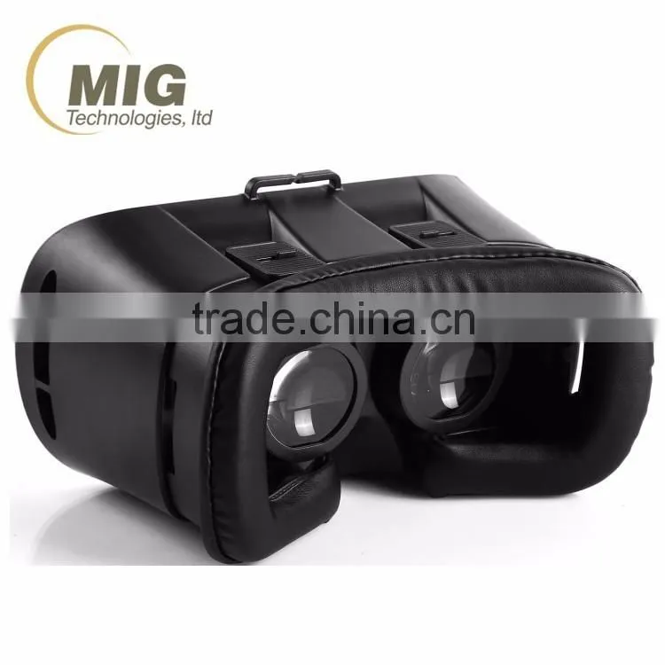 Hot sell new technology see film and remote control playing games 3d vr box glasses for all mobile phone