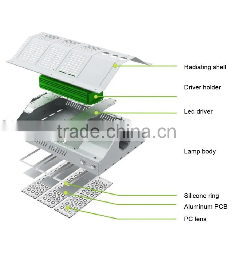 Factory supplier aluminum outdoor quality price osram led street light ip66