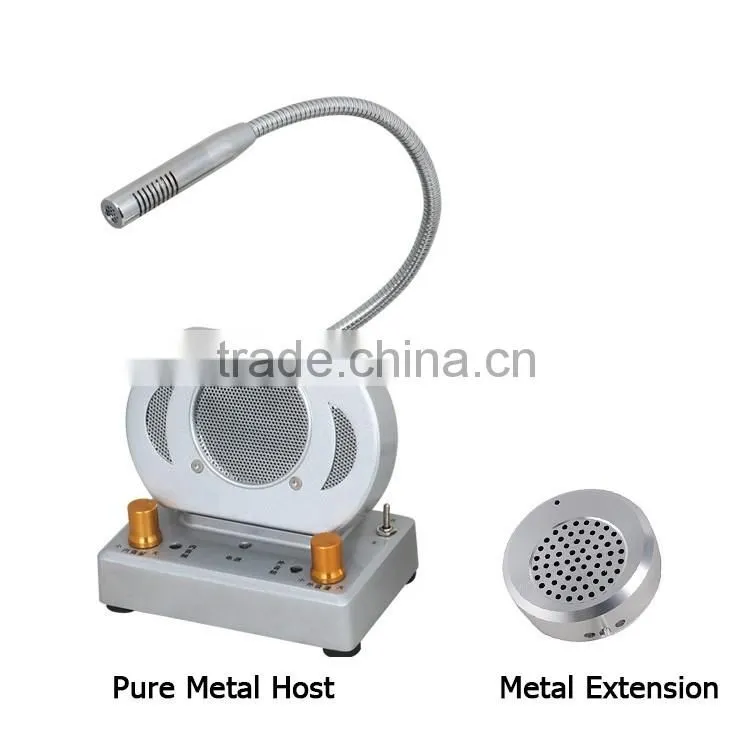 Hands free talk- back window intercom system