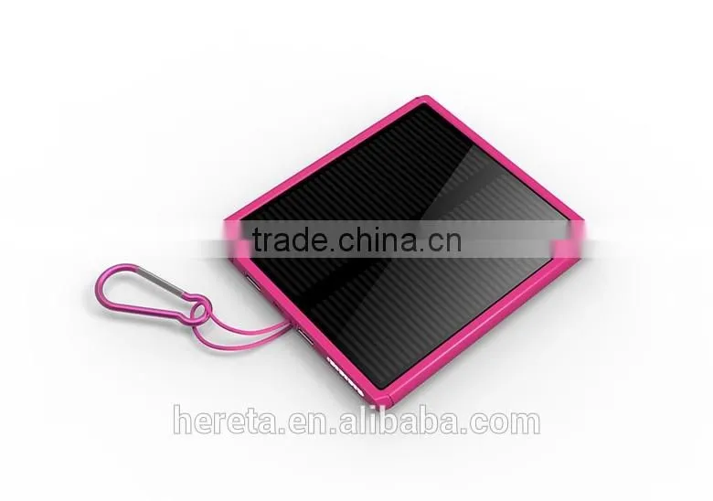 Newest style 30000mah dual usb portable solar panel power bank