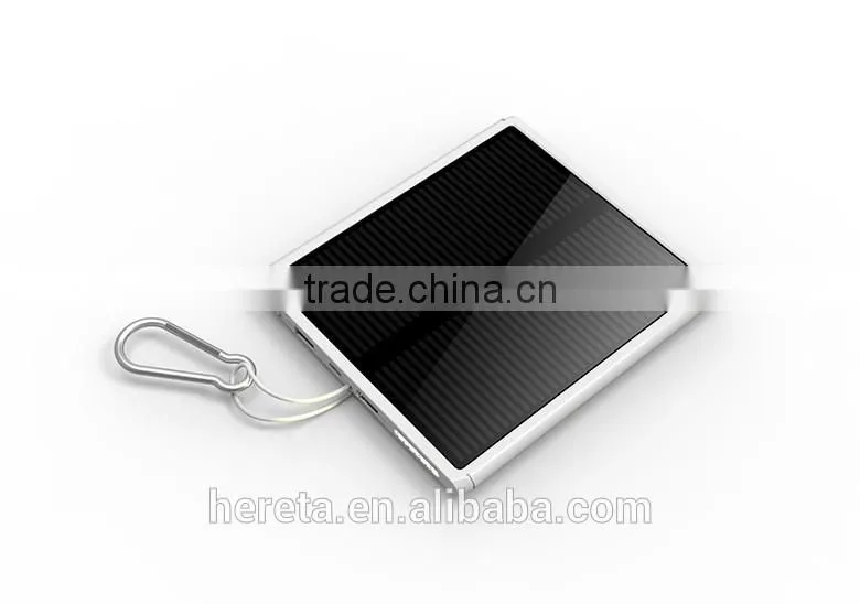 Newest style 30000mah dual usb portable solar panel power bank
