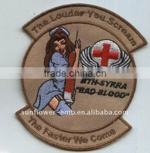 Embroidery sport patch
