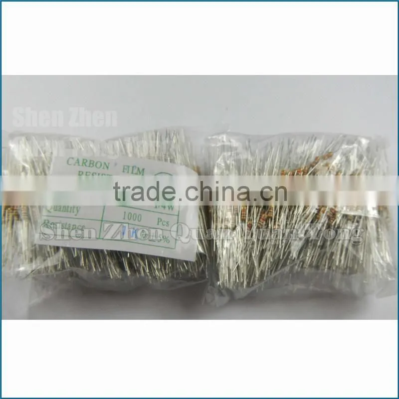 Resistors 1/4W 1K 5% DIP