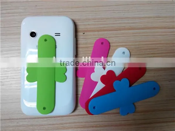touch-u silicone phone stand with all kinds of color with retails package