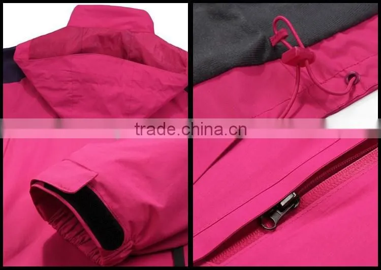 hot sale women yellow active ski jacket with top quality and keep warm