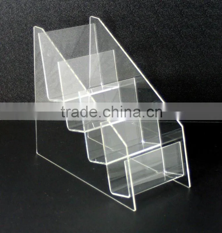 4 Tier Acrylic Brochure/ Leaflet Display Stand ( Holder/Rack/Shelf )