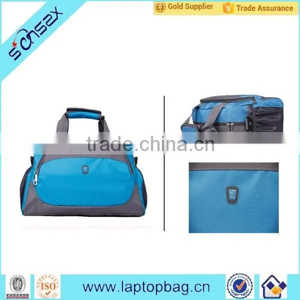 2016 New fashion folding travel bag with shoes compartment