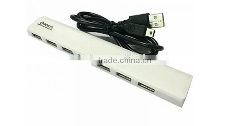 Multi USB 2.0 HUB,Harmonica Shaped USB 2.0 7 Port USB Hub