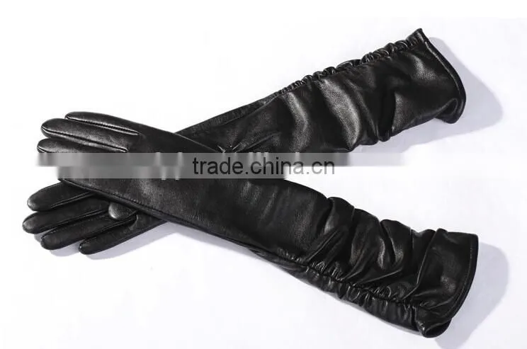 2016 new style Ladies Long Nappa sheep Leather Glove