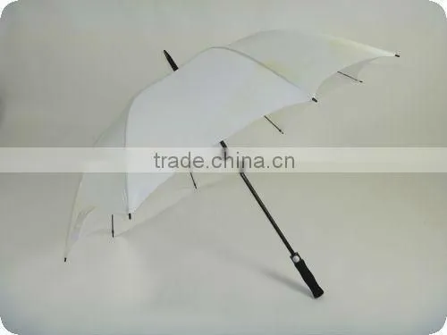 30" manual open 190T pongee solid white golf umbrella